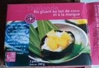 Riz gluant au lait de coco et à la mangue
