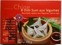 8 Dim Sum aux légumes - Bouchées vapeur aux légumes, sauce soja
