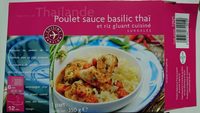 Poulet Sauce Basilic Thaï et Riz Gluant Cuisiné