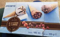 Crèmes glacées 4 chocolat 4 noisette