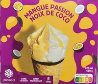 Cônes mangue-passion noix de coco
