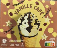 6 Cônes vanille café