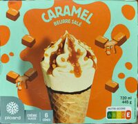 6 Cônes Caramel Beurre Salé