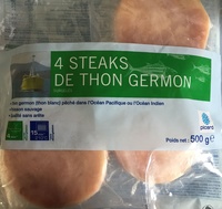 4 steaks de thon germon