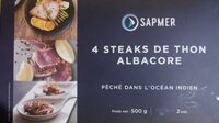 4 steaks de thon albacore