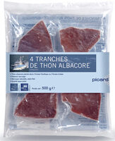 4 tranches de thon albacore