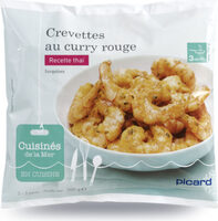 Crevettes au curry rouge