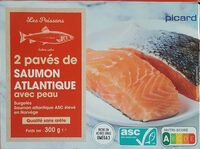 2 pavés de saumon Atlantique avec peau
