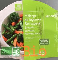Bol Vapeur Brocolis, Carottes, Haricots Verts Bio
