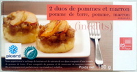 2 duos de pommes et marron - pomme de terre, pomme, marron