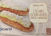 2 Éclairs Gourmands Citron Meringué