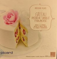 Gâteau Pistache-Vanille-Framboise