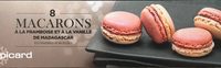 8 Macarons à la Framboise et à la Vanille de Madagascar