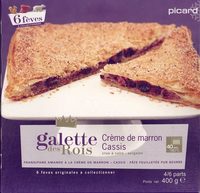 Galette des rois crème de marron cassis