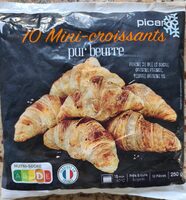10 mini-croissants pur beurre prêts à cuire