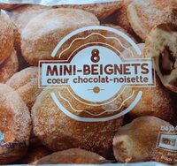 Mini-beignets cœur chocolat-noisettes