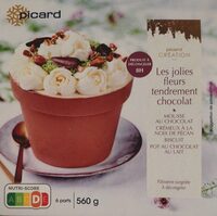 Les jolies fleurs tendrement chocolat