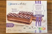 2 entremets chocolat noisette