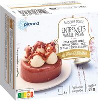Entremets vanille-pécan