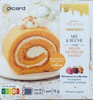 Mix & bûche fruit exotiques vanille
