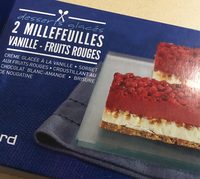 2 Millefeuilles Glacés Vanille Fruits Rouges
