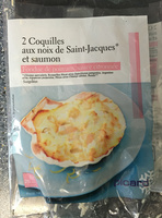 2 Coquilles aux Noix de Saint-Jacques* et Saumon, Fondue de Poireaux, Sauce Citronnée