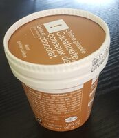 Crème glacée cacahuète copeaux de chocolat