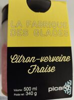Sorbet citron verveine fraise