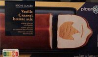 Bûche glacée Vanille caramel beurre salé
