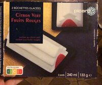 Buchettes citron vert fruits rouges