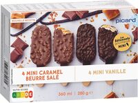 8 mini-bâtonnets vanille et caramel