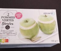 2 pommes vertes givrées