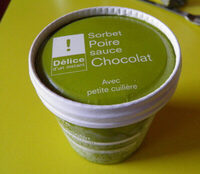 Sorbet Poire sauce Chocolat