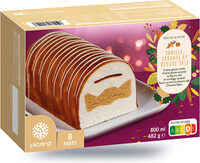 Bûche glacée vanille caramel beurre salé