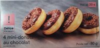 4 mini-donuts au chocolat