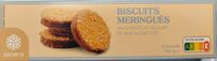 Biscuits meringués aux noisettes et chocolat au lait