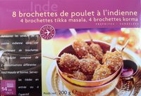8 Brochettes de Poulet à l'Indienne