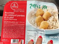Bouchées de cabillaud Panées et Riz Pilaf