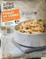 Poulet au curry, légumes et riz surgelés