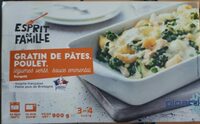 Gratin de pâtes poulet