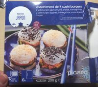 Assortiment de sushi burgers