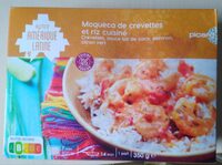Moqueca de crevettes et riz cuisiné