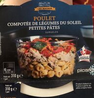 Poulet compotée de légumes petites pâtes