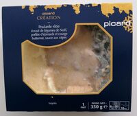 Poularde rôtie écrasé de légumes de Noël
