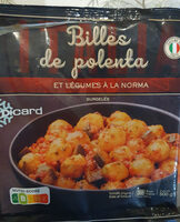 Billes de polenta et légumes à l norma