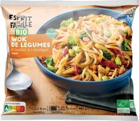 Wok de légumes nouilles à l'asiatique bio 3 parts