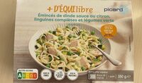 Emincés se dinde sauce au citron, linguines complètes