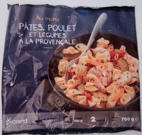 Pâtes aux poulets et légumes à la provençale