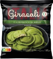 Girasoli à la burrata et au basilic