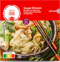 Soupe Wonton - Bouillon De Légumes, Raviolis Aux Crevettes Et Légumes